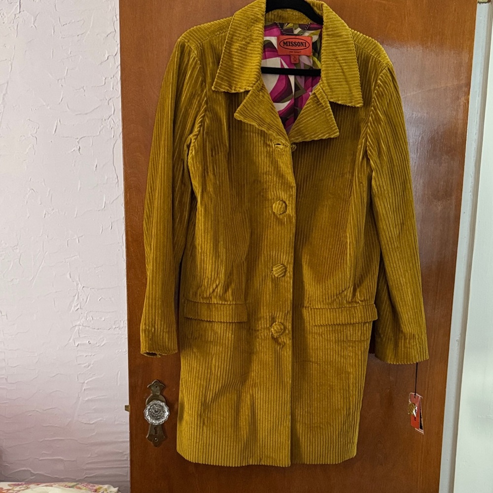 NWT Missoni for Target Corduroy Coat, size XL